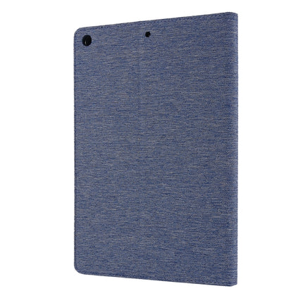 For iPad 10.2 Cloth Style TPU Flat Protective Shell(Deep Blue)-garmade.com
