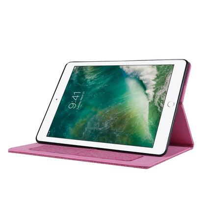 For iPad 10.2 Cloth Style TPU Flat Protective Shell(Rose Red)-garmade.com
