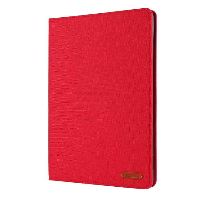 For iPad 10.2 Cloth Style TPU Flat Protective Shell(Red)-garmade.com