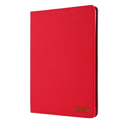 For iPad 10.2 Cloth Style TPU Flat Protective Shell(Red)-garmade.com