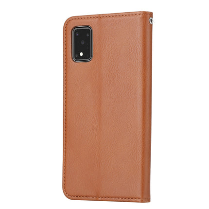 For Galaxy S20 Ultra Knead Skin Texture Horizontal Flip Leather Case with Photo Frame & Holder & Card Slots & Wallet(Brown)-garmade.com