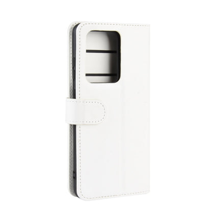 For Galaxy S20 Ultra R64 Texture Single Horizontal Flip Protective Case with Holder & Card Slots & Wallet& Photo Frame(White)-garmade.com