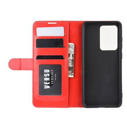 For Galaxy S20 Ultra R64 Texture Single Horizontal Flip Protective Case with Holder & Card Slots & Wallet& Photo Frame(Red)-garmade.com