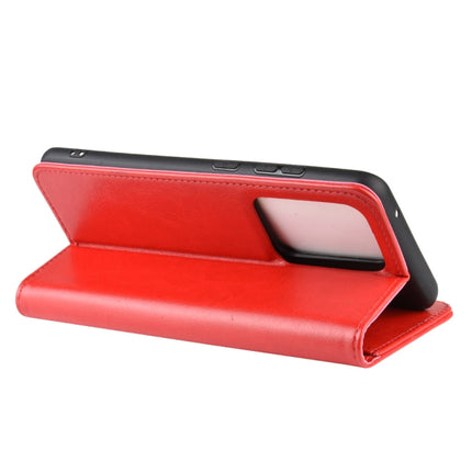For Galaxy S20 Ultra R64 Texture Single Horizontal Flip Protective Case with Holder & Card Slots & Wallet& Photo Frame(Red)-garmade.com