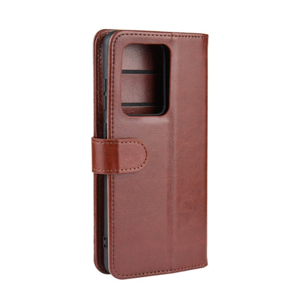 For Galaxy S20 Ultra R64 Texture Single Horizontal Flip Protective Case with Holder & Card Slots & Wallet& Photo Frame(Brown)-garmade.com