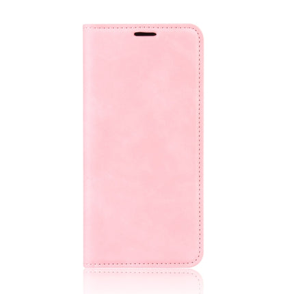 For Galaxy S20 Ultra Retro-skin Business Magnetic Suction Leather Case with Holder & Card Slots & Wallet(Pink)-garmade.com
