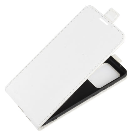 For Galaxy S20 Ultra R64 Texture Single Vertical Flip Leather Protective Case with Card Slots & Photo Frame(White)-garmade.com