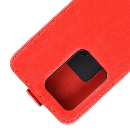 For Galaxy S20 Ultra R64 Texture Single Vertical Flip Leather Protective Case with Card Slots & Photo Frame(Red)-garmade.com