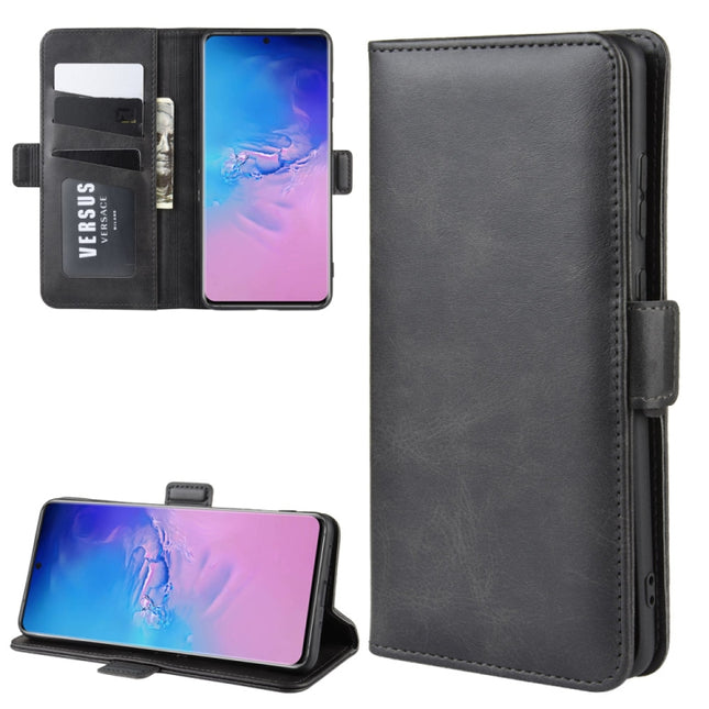 For Galaxy S20 Ultra Dual-side Magnetic Buckle Horizontal Flip Leather Case with Holder & Card Slots & Wallet(Black)-garmade.com