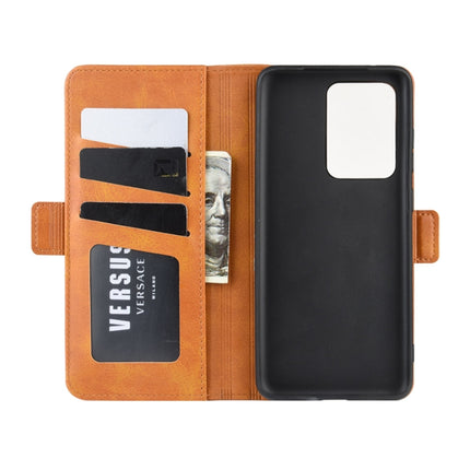 For Galaxy S20 Ultra Dual-side Magnetic Buckle Horizontal Flip Leather Case with Holder & Card Slots & Wallet(Yellow)-garmade.com