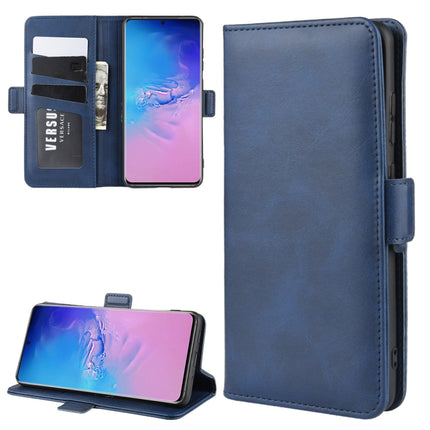 For Galaxy S20 Ultra Dual-side Magnetic Buckle Horizontal Flip Leather Case with Holder & Card Slots & Wallet(Dark Blue)-garmade.com