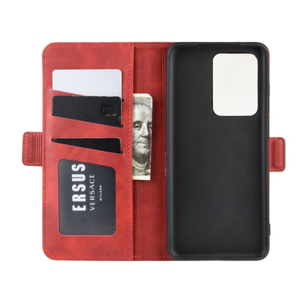 For Galaxy S20 Ultra Dual-side Magnetic Buckle Horizontal Flip Leather Case with Holder & Card Slots & Wallet(Red)-garmade.com