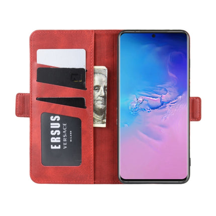 For Galaxy S20 Ultra Dual-side Magnetic Buckle Horizontal Flip Leather Case with Holder & Card Slots & Wallet(Red)-garmade.com