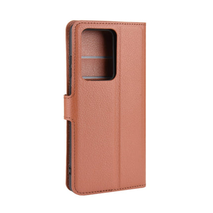 For Galaxy S20 Ultra Litchi Texture Horizontal Flip Protective Case with Holder & Card Slots & Wallet(Brown)-garmade.com