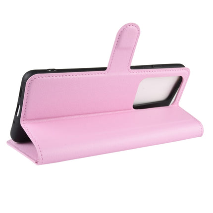 For Galaxy S20 Ultra Litchi Texture Horizontal Flip Protective Case with Holder & Card Slots & Wallet(Pink)-garmade.com