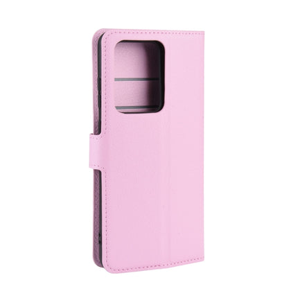 For Galaxy S20 Ultra Litchi Texture Horizontal Flip Protective Case with Holder & Card Slots & Wallet(Pink)-garmade.com