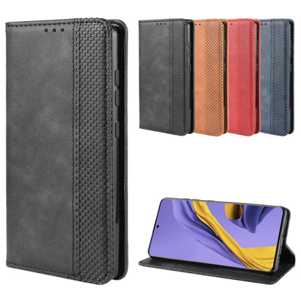 For Galaxy S20+ Magnetic Buckle Retro Crazy Horse Texture Horizontal Flip Leather Case with Holder & Card Slots & Photo Frame(Black)-garmade.com