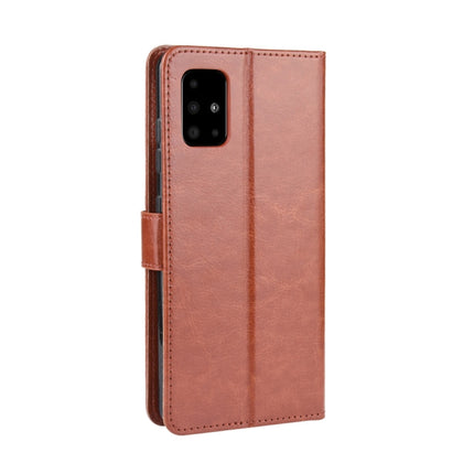For Galaxy S20 Retro Crazy Horse Texture Horizontal Flip Leather Case with Holder & Card Slots & Photo Frame(Brown)-garmade.com