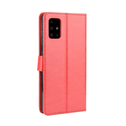 For Galaxy S20 Retro Crazy Horse Texture Horizontal Flip Leather Case with Holder & Card Slots & Photo Frame(Red)-garmade.com