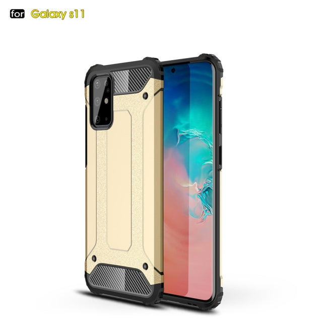 For Galaxy S20+ Magic Armor TPU + PC Combination Case(Gold)-garmade.com