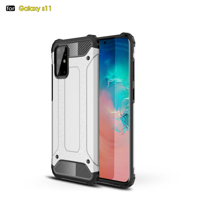 For Galaxy S20+ Magic Armor TPU + PC Combination Case(Silver)-garmade.com