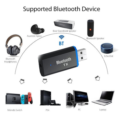 TX3 Bluetooth USB5.0 Bluetooth Audio Transfer Transmitter-garmade.com