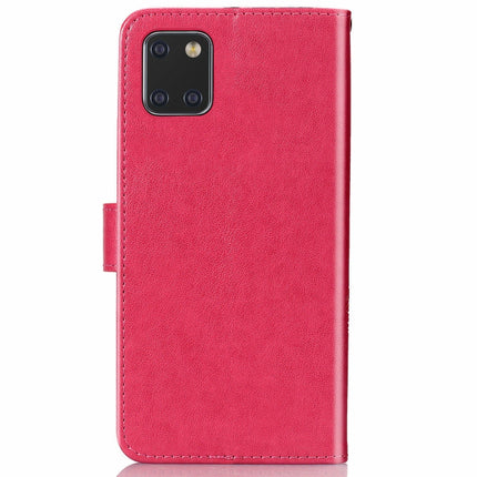 For Galaxy Note10 Lite/A81/M60s Lucky Clover Pressed Flowers Pattern Leather Case with Holder & Card Slots & Wallet & Hand Strap(Rose)-garmade.com