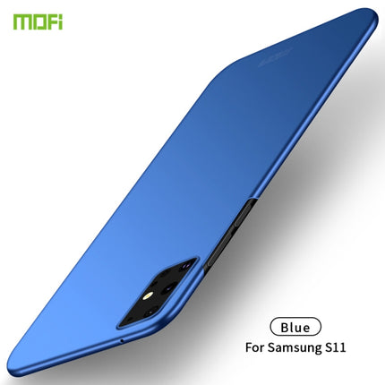 For Galaxy S20+ MOFI Frosted PC Ultra-thin Hard Case(Blue)-garmade.com