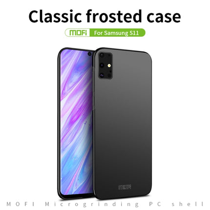 For Galaxy S20+ MOFI Frosted PC Ultra-thin Hard Case(Blue)-garmade.com