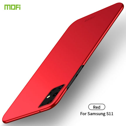 For Galaxy S20+ MOFI Frosted PC Ultra-thin Hard Case(Red)-garmade.com