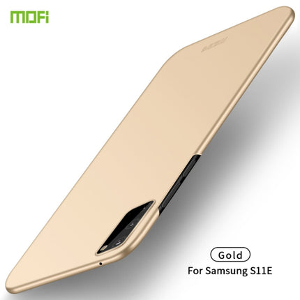 For Galaxy S20 MOFI Frosted PC Ultra-thin Hard Case(Gold)-garmade.com