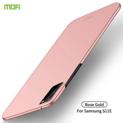 For Galaxy S20 MOFI Frosted PC Ultra-thin Hard Case(Rose gold)-garmade.com