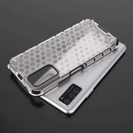 For Galaxy S20+ Shockproof Honeycomb PC + TPU Case(Blue)-garmade.com