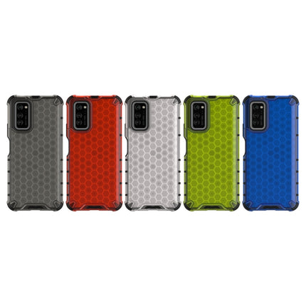 For Galaxy S20+ Shockproof Honeycomb PC + TPU Case(Red)-garmade.com