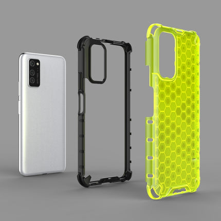 For Galaxy S20 Ultra Shockproof Honeycomb PC + TPU Case(Green)-garmade.com