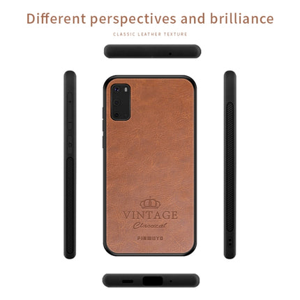 For Galaxy S20 PINWUYO Pin Rui Series Classical Leather, PC + TPU + PU Leather Waterproof And Anti-fall All-inclusive Protective Shell(Red)-garmade.com