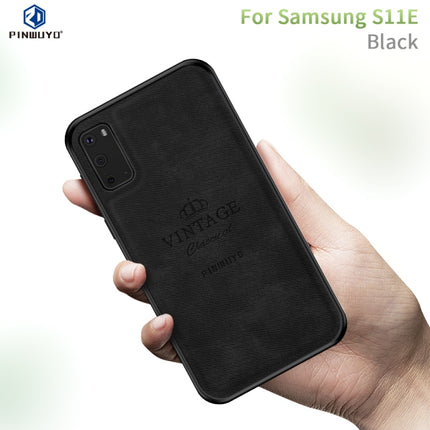 For Galaxy S20 PINWUYO Zun Series PC + TPU + Skin Waterproof Anti-fall All-inclusive Protective Case(Black)-garmade.com