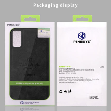 For Galaxy S20 PINWUYO Zun Series PC + TPU + Skin Waterproof Anti-fall All-inclusive Protective Case(Black)-garmade.com