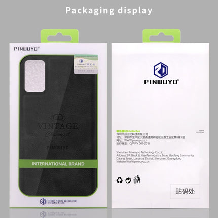 For Galaxy S20+ PINWUYO Zun Series PC + TPU + Skin Waterproof Anti-fall All-inclusive Protective Case(Black)-garmade.com