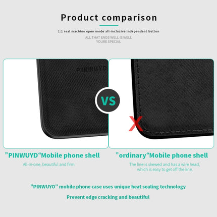 For Galaxy S20+ PINWUYO Zun Series PC + TPU + Skin Waterproof Anti-fall All-inclusive Protective Case(Brown)-garmade.com