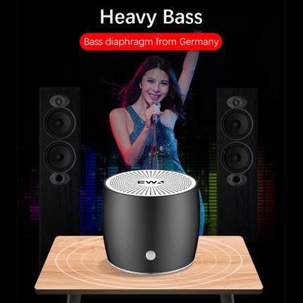 EWA A103 Portable Bluetooth Speaker Wireless Heavy Bass Bomm Box Subwoofer Phone Call Surround Sound Bluetooth Shower Speaker(Black)-garmade.com