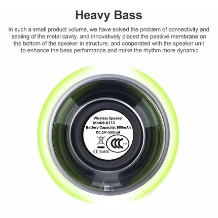 EWA A113 Portable Super Mini Bluetooth Speaker Wireless Bass Subwoofer Boom Box Speakers(Dark Grey)-garmade.com