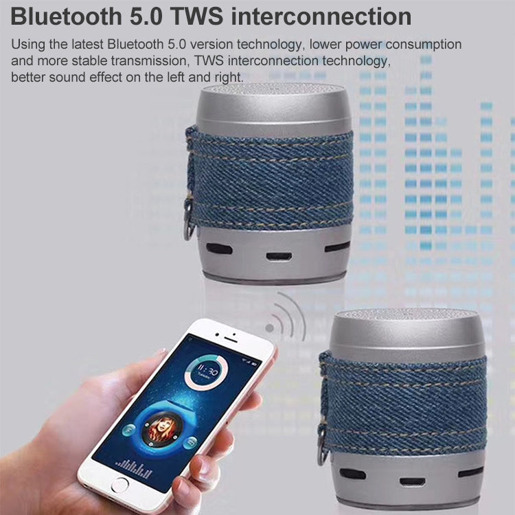 EWA A113 Portable Super Mini Bluetooth Speaker Wireless Bass Subwoofer Boom Box Speakers(Silver)-garmade.com