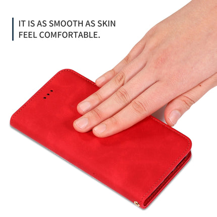 For Galaxy S20 Plus Retro Skin Feel Business Magnetic Horizontal Flip Leather Case(Red)-garmade.com