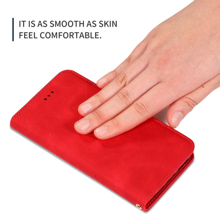 For Galaxy S20 Ultra Retro Skin Feel Business Magnetic Horizontal Flip Leather Case(Red)-garmade.com
