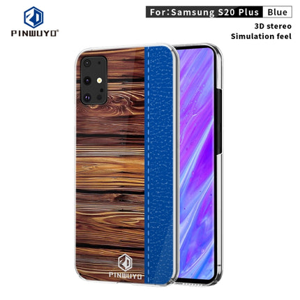 For Galaxy S20 Plus PINWUYO Pindun Series Slim 3D Flashing All-inclusive PC Case(Blue)-garmade.com