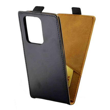 For Samsung Galaxy S20 Ultra Business Style Vertical Flip TPU + PU Leather Case with Card Slot(Black)-garmade.com