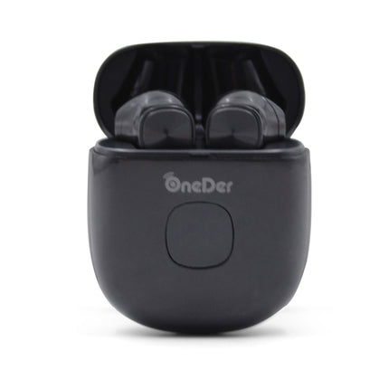 Oneder W16 TWS Bluetooth 5.0 Wireless Bluetooth Earphone with Charging Box, Support HD Call & LED Display Battery(Black)-garmade.com