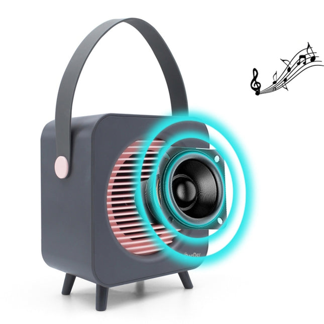 Oneder V9 Fabric Portable Wireless Bluetooth Speaker Portable Card Subwoofer Creative Gift Mini Speaker(Pink)-garmade.com