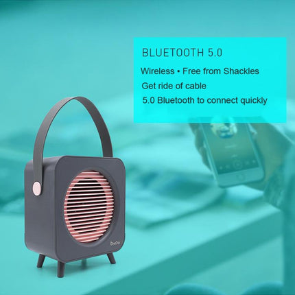 Oneder V9 Fabric Portable Wireless Bluetooth Speaker Portable Card Subwoofer Creative Gift Mini Speaker(Blue)-garmade.com